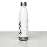 Stainless Steel Water Bottle | Black / White | The Artistic Standard