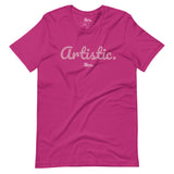 ARTISTIC | Short-Sleeve Unisex Tee | Pink + Black | The Artistic Standard Apparel