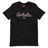 ARTISTIC | Short-Sleeve Unisex Tee | Pink + Black | The Artistic Standard Apparel
