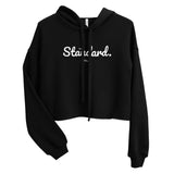 THE STANDARD | Crop Hoodie | Black + White | The Artistic Standard Apparel