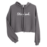 THE STANDARD | Crop Hoodie | Black + White | The Artistic Standard Apparel