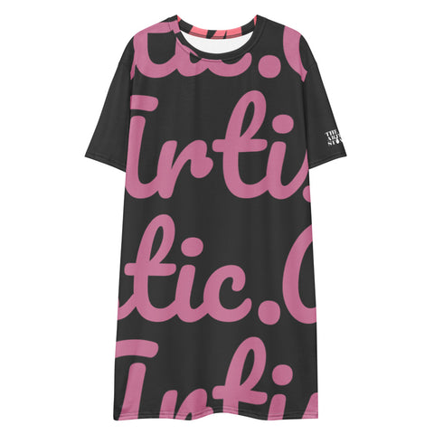 The Artistic Standard | Pink/Purp/Black | T-Shirt Dress