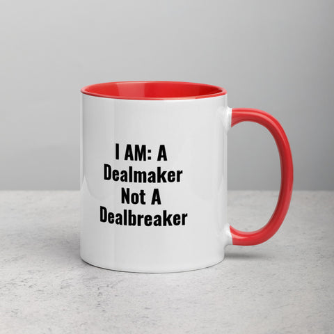 Affirmation MUG | The Broker | White + Color Inside/Handle | The Artistic Standard