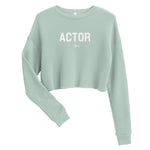ACTOR | White + Color Crop Sweatshirt | 'Say It With Yo Chest' Collection