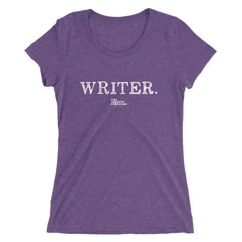 WRITER | White + Color Ladies' short sleeve t-shirt | 'Say It With Yo Chest' Collection